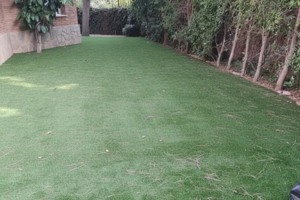 instalación de tarima exterior en  - situación previa