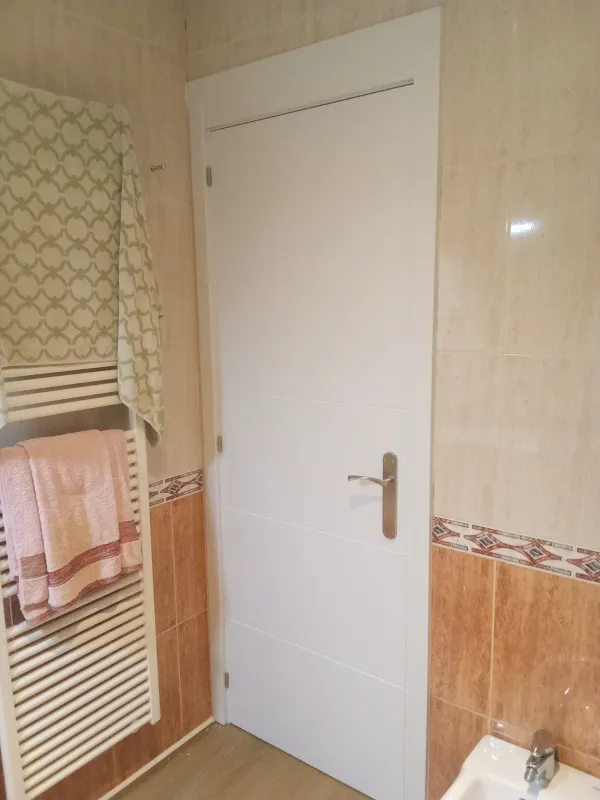 instalación de puertas nuevas en instalacion puertas nuevas - trabajo profesional mostrando técnica profesional