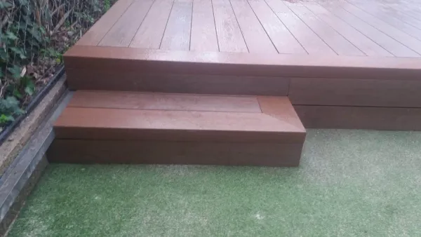 instalación de tarima exterior en instalacion tarima exterior - trabajo profesional mostrando materiales de calidad